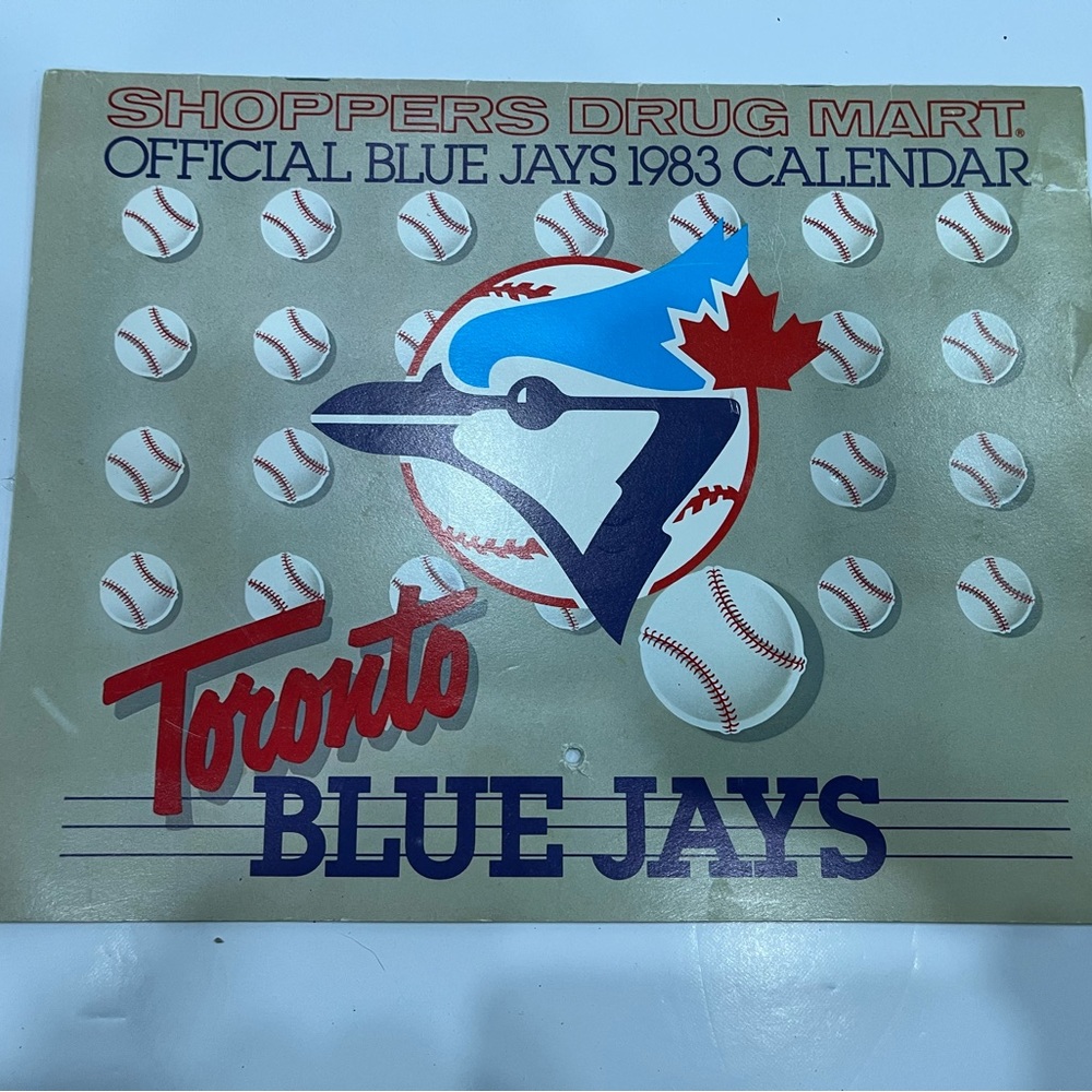 Vintage Toronto Blue Jays 1983 Shoppers Drug Mart calendar